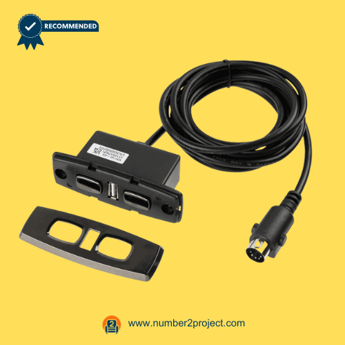 KDH120-005 four button recliner switch with USB 5 pin cable trim plate power recliner lift chair replacement part Number2project