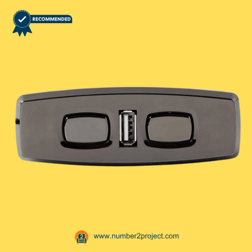 KDH120-007 four button recliner switch with USB 5 pin power recliner lift chair controller close up electric motion furniture control Number2project