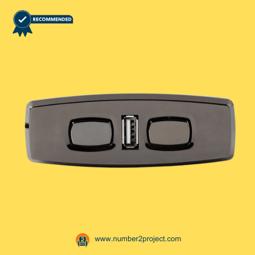 KDH120-011 four button recliner switch with USB 5 pin power recliner lift chair controller close up electric motion furniture control Number2project