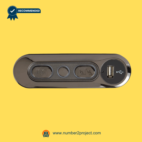 black oval recliner side control switch with six buttons directional icons and usb charging port kdh127-004 close up power recliner lift chair controller Number2project