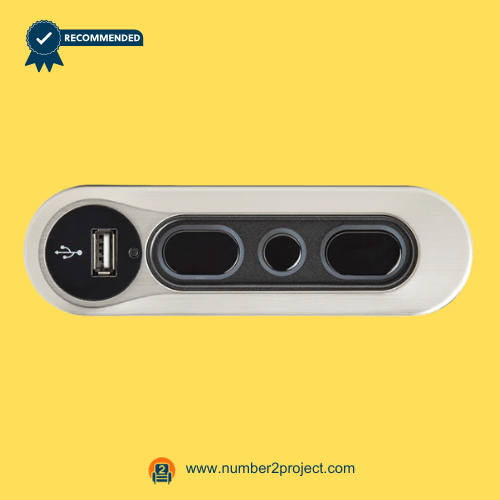 silver oval recliner side control switch with five buttons usb charging port kdh127-014 close up power recliner lift chair controller Number2project