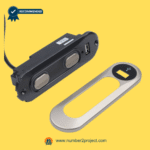 black recliner side control switch assembly with two buttons usb charging port wiring cable and separate silver trim plate kdh127f-003 close up power recliner lift chair controller Number2project