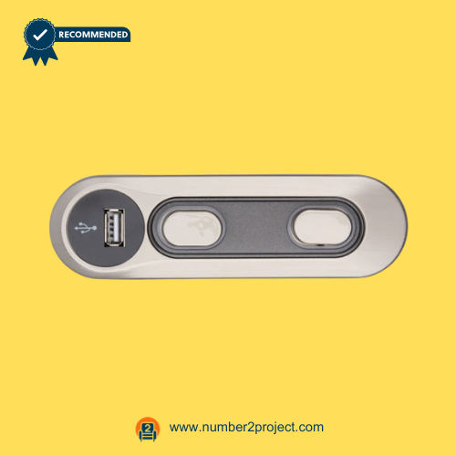 silver oval recliner side control switch with two buttons usb charging port kdh127f-003 close up power recliner lift chair controller Number2project