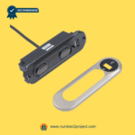 black recliner side control switch assembly with two buttons usb charging port wiring cable and separate silver trim plate kdh127k-004 close up power recliner lift chair controller Number2project