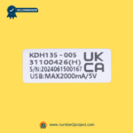 kdh135-005 recliner switch identification label close up part number serial number usb power rating two button controller number2project