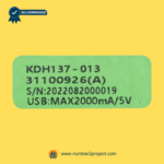 kdh137-013 recliner switch identification label close up part number serial number usb power rating six button controller number2project