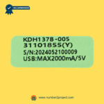 kdh137b-005 recliner switch identification label close up part number serial number usb power rating six button controller number2project