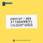 kdh147-003 recliner switch identification label close up part number serial number four button power seat controller number2project