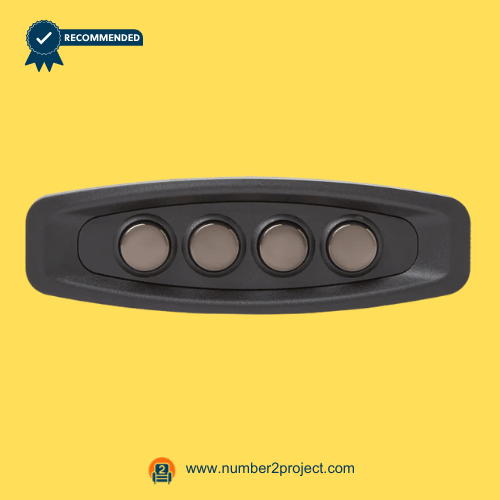 KDH147-003 4-Button Recliner Switch for Sofa Sectional Middle Seat – Front View four button recliner switch kdh147-003 middle seat sofa sectional power seat control close up motion furniture controller number2project