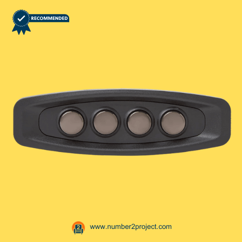 KDH147-005 4-Button Recliner Switch for Sofa Sectional Middle Seat – Front View four button recliner switch kdh147-005 middle seat sofa sectional power seat control close up motion furniture controller number2project