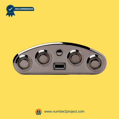 KDH148-006 5-Button Recliner Switch with USB – Front View five button recliner switch with usb charging port kdh148-006 power recliner hand control close up lift chair motion furniture controller number2project