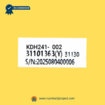 KDH241-002 recliner switch label close up six button power recliner lift chair controller identification serial number Number2project