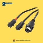 KDH241 recliner switch wiring harness close up dual actuator plugs and 5 pin connector power recliner lift chair cable Number2project