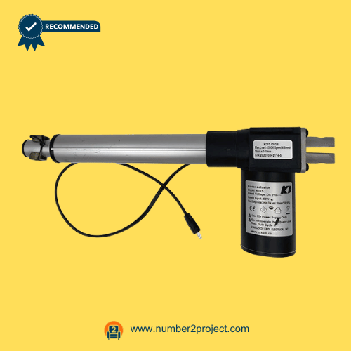 Kaidi KDFSJ-352-6 Linear Actuator kaidi kdfsj-352-6 linear actuator motor assembly for power recliner and lift chair replacement showing full actuator body with mounting points and power cable