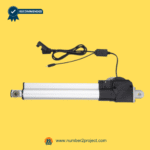 reverse side view of kaidi kdfsj-403-11 linear actuator showing motor housing connectors mounting brackets and extension tube for recliner and lift chair repair
