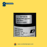 kaidi kdpt005-144 linear actuator motor label showing load speed and stroke specifications Number2project