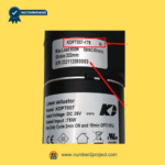 Kaidi KDPT007-179 N linear actuator label showing specifications: 800N max load, 48mm/s speed, 333mm stroke – Sold by Number2project – Sofa & Recliner Repair Experts