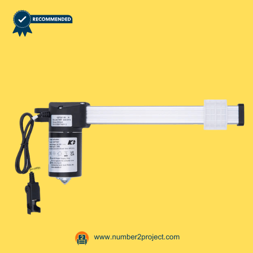 kaidi kdpt007-198n linear actuator with power cable and glide block for power recliner or lift chair mechanisms