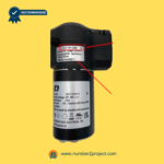 Kaidi KDYJT011-006B B linear actuator motor label close up showing model and specifications for power recliner lift chair Number2project sofa and recliner repair