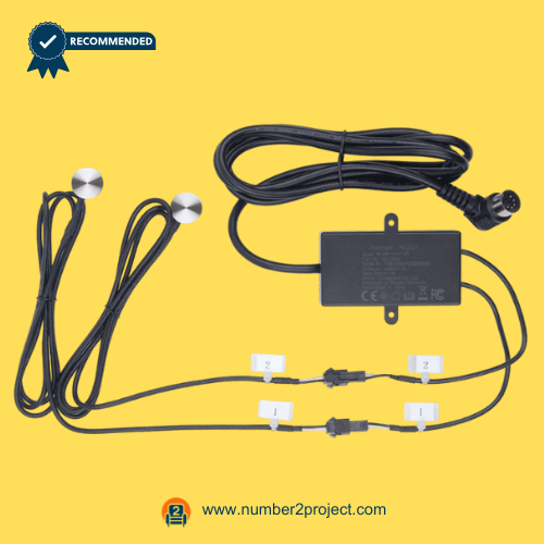 Limoss HC227 503595 Two-Button Touch Control Handset for Recliner or Sofa – Complete Assembly View Limoss HC227 503595 two button touch control handset recliner sofa control with wiring cables power recliner replacement Number2project