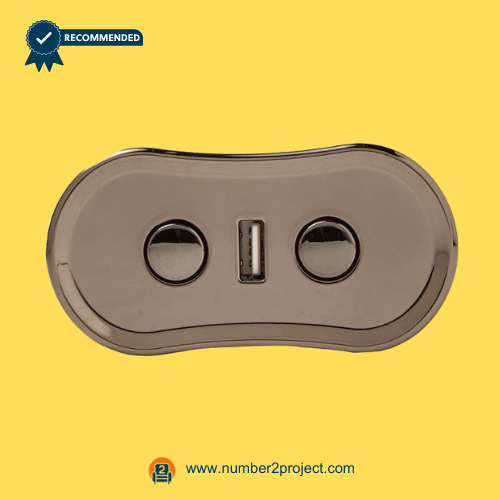 two button recliner switch with USB charging port MLSK72-A1 power recliner control close up motion furniture switch Number2project