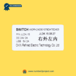 OKIN JLDK.15.08.27 recliner switch label showing model number DC 24V 2A USB 5V 2A OKIN identification tag Number2project
