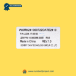 okin jldk 17 05 50 recliner switch identification label close up showing part number lzb reference rss code and revision power recliner component Number2project
