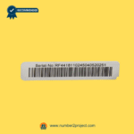 okin rf44 wireless remote serial number barcode label close up Number2project
