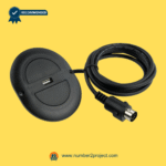 oval 2-button recliner switch rear view with attached cable and 5-pin male connector usb charging port power recliner lift chair replacement Number2project