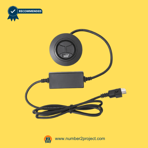 RMT 23300216X000 Round 2-Button Recliner Switch with USB & Backlit Control Module round 2 button recliner switch with USB charging port backlit control module 5 pin connector RMT 23300216X000 Number2project