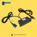 6-button recliner switch rear view with wiring harness dual plug connectors and USB port Raffel CTR 4UHR2 01 BP power recliner hand control motion furniture replacement Number2project