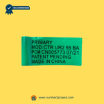 Raffel CTR UR2 55 BA recliner switch label showing primary module model and production details Number2project