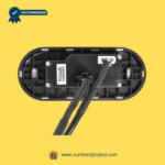 Rear view of KDH115-003 4-button recliner switch with internal wiring and control board Number2project – Sofa & Recliner Repair Experts