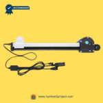 kaidi kdpt007-334 sliding linear actuator assembly with aluminum rail white slider block black motor housing and multi-pin control cables for power recliner or lift chair replacement