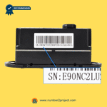 recliner lift chair switch rear housing with serial number barcode label eMoMo HX90NC2LU back view motion furniture controller Number2project