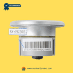 silver round recliner control switch rear housing with serial number barcode label eMoMo K20S back view motion furniture controller Number2project