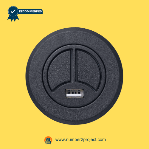 2-button round recliner control switch with USB port eMoMo RemoP10A power recliner hand control close up motion furniture controller Number2project