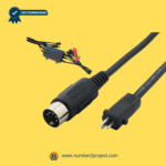 Power cable and DIN connector for Acrookey 5-lead junction box used in power recliner or lift chair with massage and heat – Sold by Number2project – Sofa & Recliner Repair Experts