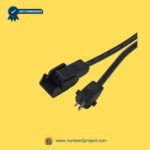 Close-up view of HDM-D5 control box power cord showing AC wall plug and power input connector for massage recliner lift chair systems – sold by Number2project Sofa and Recliner Repair Experts