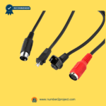 Connector plugs for Acrookey 4-lead junction box showing power input, remote control plug, and heat/vibration connectors for recliner or lift chair – Sold by Number2project – Sofa & Recliner Repair Experts