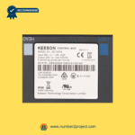Close-up label view of OKIN MC120PR control box junction box for Keeson adjustable bed showing model number, voltage input, output specs, and serial number – sold by Number2project Sofa and Recliner Repair Experts
