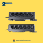 Connector port layout on Richmat HJC18 control box junction box for adjustable bed base motors and hand control – Sold by Number2project – Sofa & Recliner Repair Experts