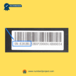 Serial number and barcode label on eMoMo E202B-L junction box control box for power recliner identification – Sold by Number2project – Sofa & Recliner Repair Experts