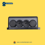 eMoMo E204A-R control box junction box front port configuration showing multiple round-pin motor and hand control connections for electric recliner and lift chair repair, replacement recliner control box with multi-port layout used in powered recliners, lift chairs, and electric furniture systems, sold by Number2project Sofa and Recliner Repair Experts