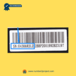 Serial number and barcode label on eMoMo HX43HAR2L2-2 junction box control box for power recliner and lift chair identification – Sold by Number2project – Sofa & Recliner Repair Experts