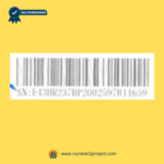 eMoMo HX43HR-2 control box junction box barcode label used to identify electric recliner and lift chair control box systems, replacement junction box part number label for powered recliner repair and lift chair repair, authentic eMoMo control box identification sold by Number2project Sofa and Recliner Repair Experts