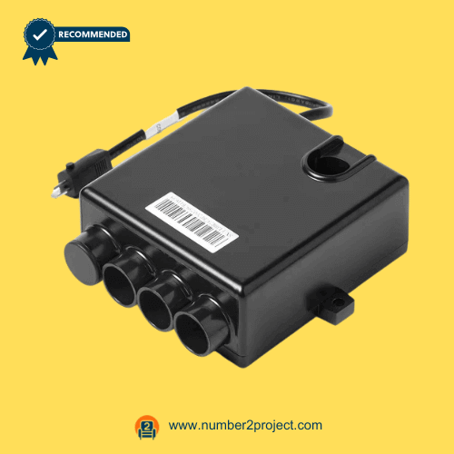 eMoMo HX43HR-2 Control Box Junction Box – 24V Power Recliner Control Module eMoMo HX43HR-2 control box junction box for power recliner with multi-port front connectors and power cable, 24V recliner control module compatible with eMoMo electric recliner systems – Sold by Number2project – Sofa & Recliner Repair Experts