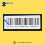 Serial number barcode label on eMoMo NHX032B4HL junction box control box for recliner lift chair, showing model identification and tracking code – sold by Number2project Sofa and Recliner Repair Experts