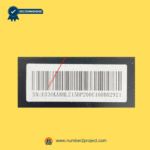 Serial number label on eMoMo SNE034KA8HL junction box used in recliner lift chair systems – Sold by Number2project – Sofa & Recliner Repair Experts