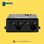 eMoMo SNE034KC8HL heat and vibration massage junction box front port configuration showing multiple round-pin connections for massage motors, heat elements, and control functions in electric recliner and lift chair repair, replacement massage control box used in powered recliners with heat and vibration features, sold by Number2project Sofa and Recliner Repair Experts